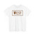 West plate BRP (United States) (Road Sign) T-Shirt