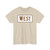 West plate BRP (United States) (Road Sign) T-Shirt