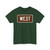 West plate brown 1971 (United States) (Road Sign) T-Shirt