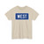 West plate blue 1971 (United States) (Road Sign) T-Shirt