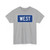 West plate blue 1971 (United States) (Road Sign) T-Shirt