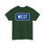 West plate blue 1971 (United States) (Road Sign) T-Shirt