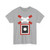 Warnkreuz mit einem weißen Warnlicht für unbeschrankten eingleisigen Bahnübergang (Germany) (Road Sign) T-Shirt