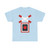 Warnkreuz mit einem roten Warnlicht für unbeschrankten eingleisigen Bahnübergang (Germany) (Road Sign) T-Shirt
