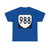 Virginia 988 1980 (Virginia) (Road Sign) T-Shirt