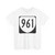 Virginia 961 1980 (Virginia) (Road Sign) T-Shirt (0c6f3f)