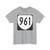 Virginia 961 1980 (Virginia) (Road Sign) T-Shirt (0c6f3f)