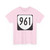 Virginia 961 1980 (Virginia) (Road Sign) T-Shirt (0c6f3f)