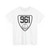 Virginia 961 1924 (Virginia) (Road Sign) T-Shirt (0d6b4e)