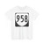 Virginia 958 1980 (Virginia) (Road Sign) T-Shirt (0d6b46)