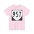Virginia 957 1980 (Virginia) (Road Sign) T-Shirt (0e0f94)