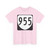 Virginia 955 1980 (Virginia) (Road Sign) T-Shirt (0d6b3e)