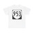 Virginia 953 1980 (Virginia) (Road Sign) T-Shirt (0b08bb)