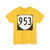 Virginia 953 1980 (Virginia) (Road Sign) T-Shirt (0b08bb)