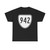 Virginia 942 1956 (Virginia) (Road Sign) T-Shirt (0e0f63)