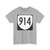 Virginia 914 1980 (Virginia) (Road Sign) T-Shirt (0bc25f)