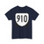 Virginia 910 1980 (Virginia) (Road Sign) T-Shirt (061cd6)