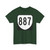 Virginia 887 1980 (Virginia) (Road Sign) T-Shirt (0e0e37)