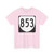 Virginia 853 1980 (Virginia) (Road Sign) T-Shirt (0e0d76)
