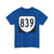 Virginia 839 1980 (Virginia) (Road Sign) T-Shirt (0dd135)