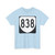 Virginia 838 1980 (Virginia) (Road Sign) T-Shirt (0e0d2b)