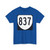 Virginia 837 1980 (Virginia) (Road Sign) T-Shirt (0b0eb5)