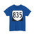 Virginia 835 1980 (Virginia) (Road Sign) T-Shirt (0dd11e)