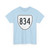 Virginia 834 1956 (Virginia) (Road Sign) T-Shirt (0a4de2)
