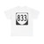 Virginia 833 1980 (Virginia) (Road Sign) T-Shirt (0e0d13)
