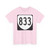 Virginia 833 1980 (Virginia) (Road Sign) T-Shirt (0e0d13)