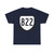 Virginia 822 1980 (Virginia) (Road Sign) T-Shirt (0e0cdc)