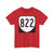 Virginia 822 1980 (Virginia) (Road Sign) T-Shirt (0e0cdc)