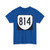 Virginia 814 1980 (Virginia) (Road Sign) T-Shirt (0a4d8b)