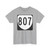 Virginia 807 1980 (Virginia) (Road Sign) T-Shirt (0e92aa)