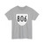 Virginia 806 1956 (Virginia) (Road Sign) T-Shirt (000d8e)