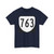 Virginia 763 1980 (Virginia) (Road Sign) T-Shirt (0bbf1f)