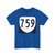 Virginia 759 1980 (Virginia) (Road Sign) T-Shirt (0e0b7e)