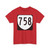 Virginia 758 1980 (Virginia) (Road Sign) T-Shirt (0e9173)