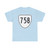 Virginia 758 1956 (Virginia) (Road Sign) T-Shirt (0e9172)