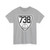 Virginia 738 1924 (Virginia) (Road Sign) T-Shirt (068a0d)