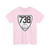 Virginia 738 1924 (Virginia) (Road Sign) T-Shirt (068a0d)