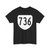 Virginia 736 1980 (Virginia) (Road Sign) T-Shirt (0d665d)