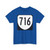 Virginia 716 1980 (Virginia) (Road Sign) T-Shirt (0a001d)