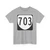 Virginia 703 1980 (Virginia) (Road Sign) T-Shirt