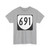 Virginia 691 1980 (Virginia) (Road Sign) T-Shirt