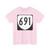 Virginia 691 1980 (Virginia) (Road Sign) T-Shirt
