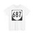 Virginia 687 1980 (Virginia) (Road Sign) T-Shirt