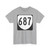 Virginia 687 1980 (Virginia) (Road Sign) T-Shirt