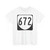 Virginia 672 1980 (Virginia) (Road Sign) T-Shirt