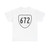 Virginia 672 1956 (Virginia) (Road Sign) T-Shirt